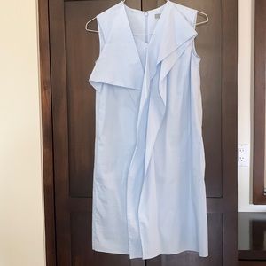 COS sleeveless light blue dress with ruffle detail size 2 (fits a 00 and 0)